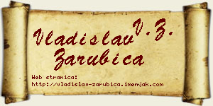Vladislav Zarubica vizit kartica